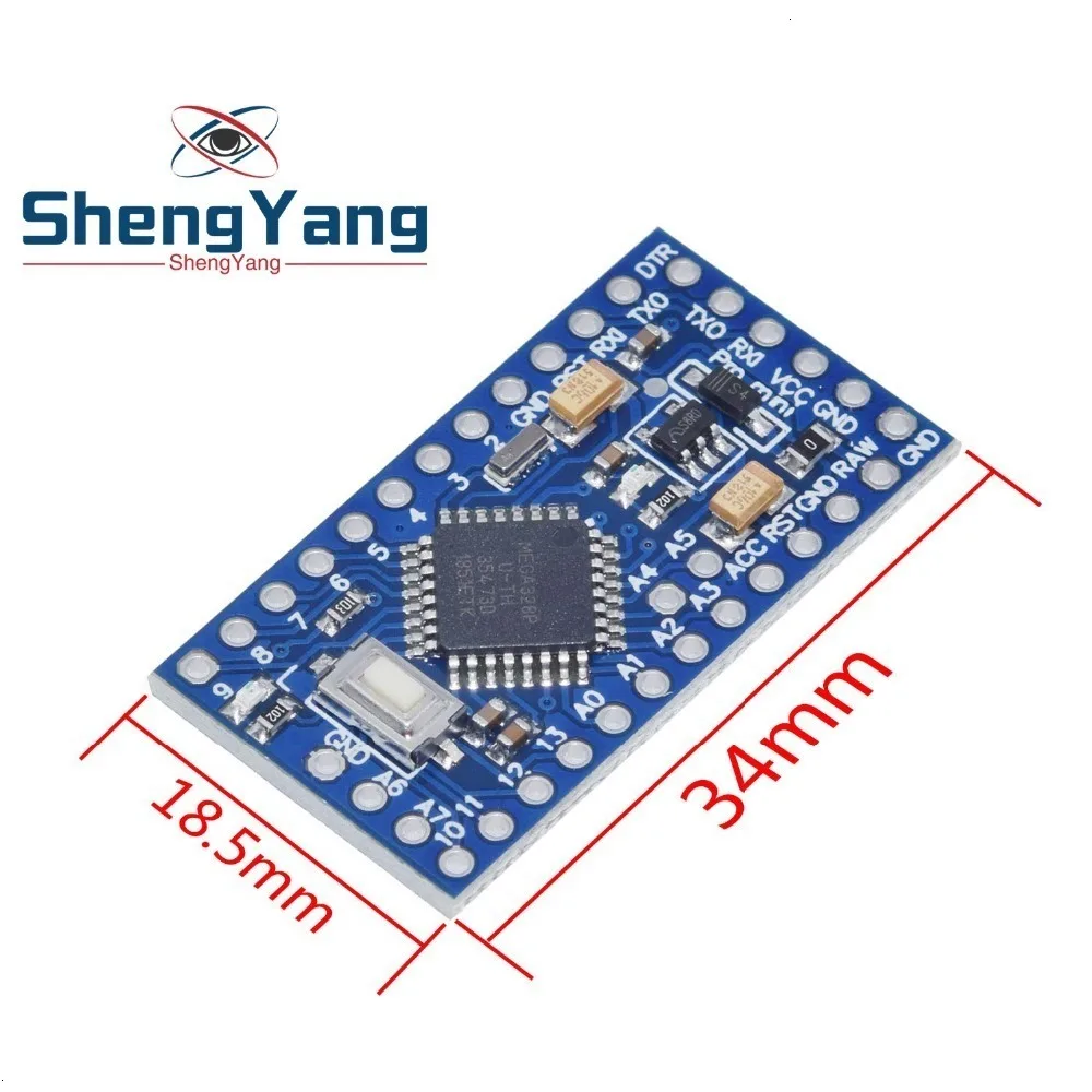 1 шт./лот ATMEGA328P Pro Mini 328 ATMEGA328 3,3 V/8 МГц 5 V/16 МГц для Arduino CP2102 PL2303 Ch340g FT2302RL драйвер