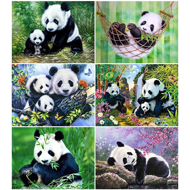 

Animal Diamond Painting Panda Full Drill Square Rhinestone Embroidery Cross Stitch Sale Farmhouse Home Decor