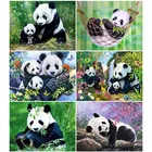 Алмазная живопись животных панда полная дрель квадратные Стразы Вышивка крестиком распродажа фермерский дом домашний декор