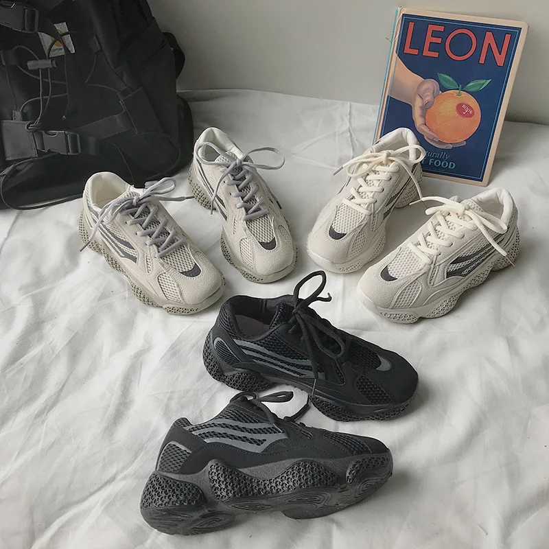 2020 Весенняя модная увеличенная белая старая обувь женская простая маленькая