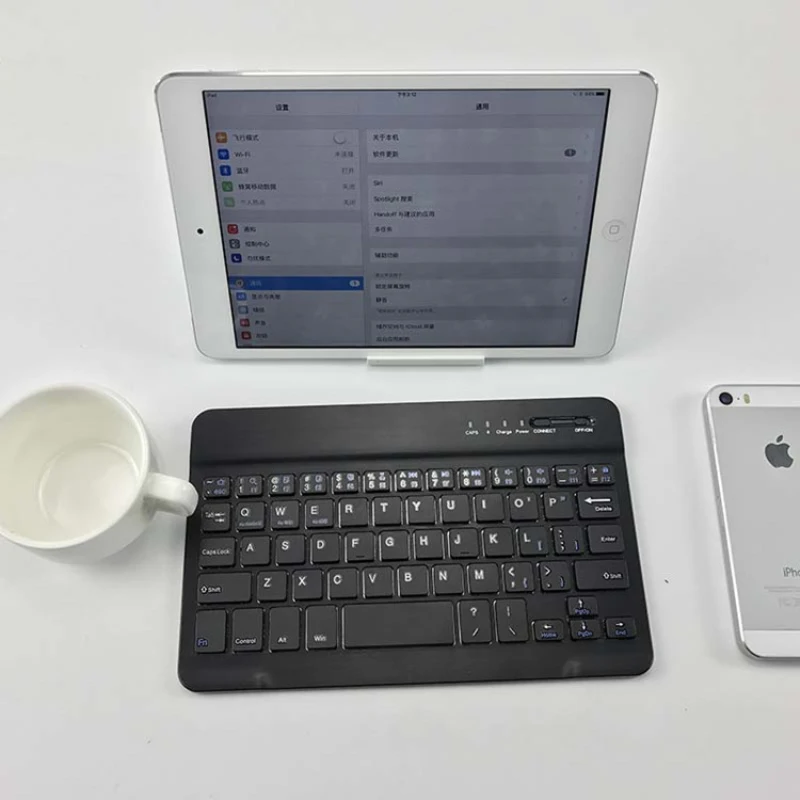 7 дюймов/10 дюймов плоский Bluetooth клавиатура для Ipad Tablet Универсальный кожаный чехол