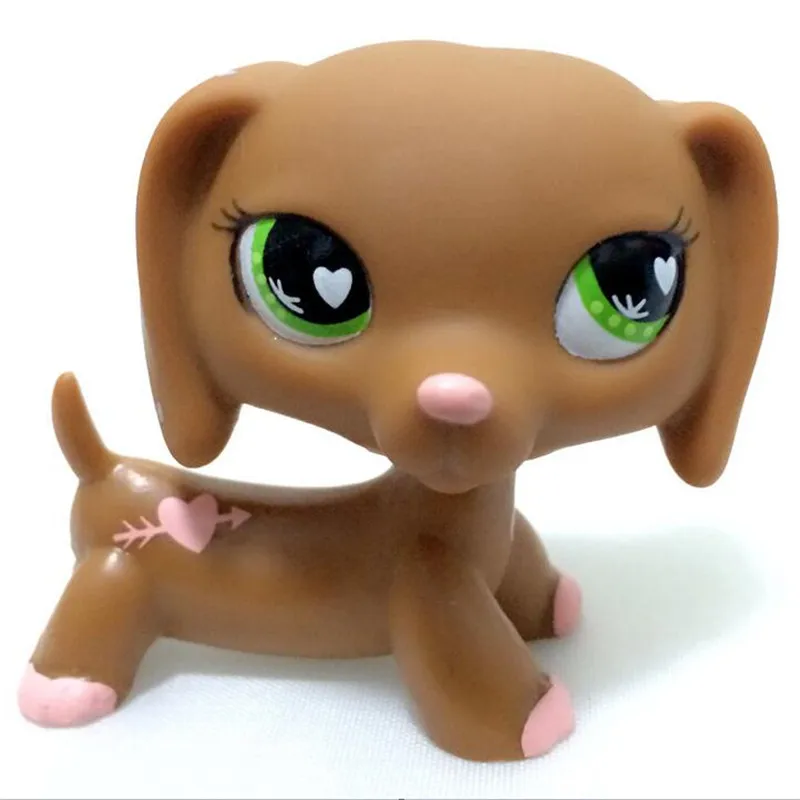Редкие животные pet shop lps игрушка такса собака такса коричневая Оригинальная фигурка колли кокер спаниель отличный Дэн подарки для детей - Цвет: 72