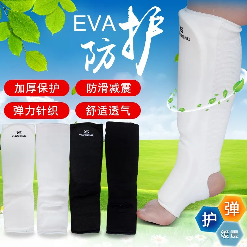 Хлопковые боксерские защитные щитки MMA Защита ног TKD kickboxing pad Muaythai тренировочные