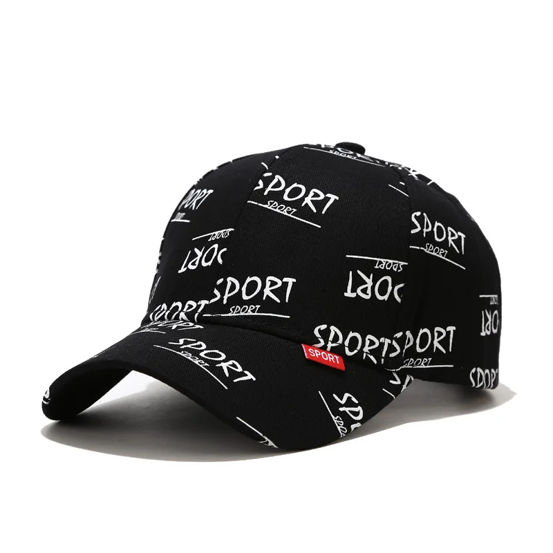 Casual Outdoor Sports Letter Sunscreen Print Baseball Caps Hole Adjustable Hip Hop Hat Soft Top Unisex Women Man Sun Hat