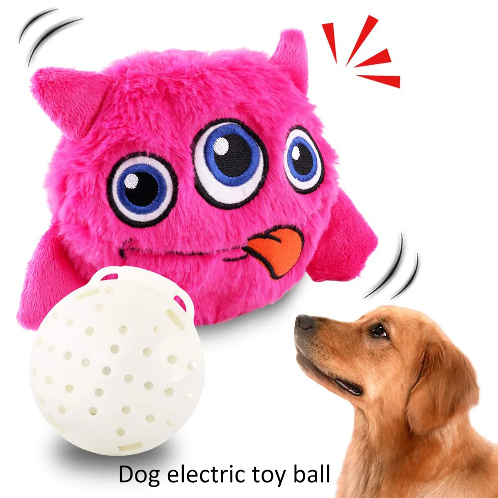 

Cute Dog Toys Plush Giggle Ball Toys Puppy Automatic Electric Shake Crazy Dog Toys Exercise Entertainment Interactive Pet Toy