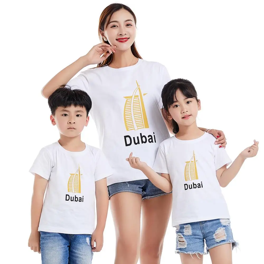 

1PC 2020 Pure Cotton Summer Style Printed T Shirt Fashion Father Mother Kids Clothes Funny Family Look Short Sleeve Tee Shirt