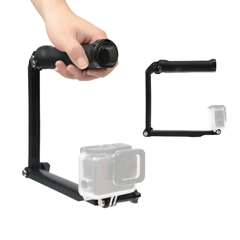 Селфи Палка с 3 вариантами крепления водонепроницаемый монопод для Gopro Hero 5 6 4 Black