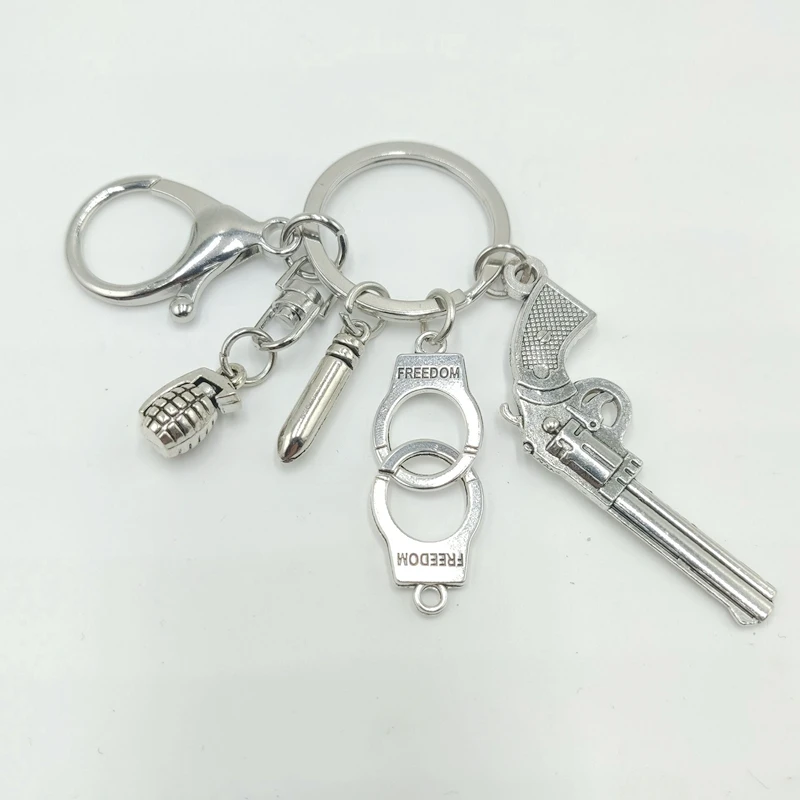 2019 креативный модный брелок ручной работы индивидуальный пистолет полицейский