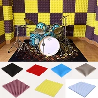 30x30x2cm music room acoustic foam soundproofing protective sponge sound treatment panel studio foam wedge tiles for ktv wall