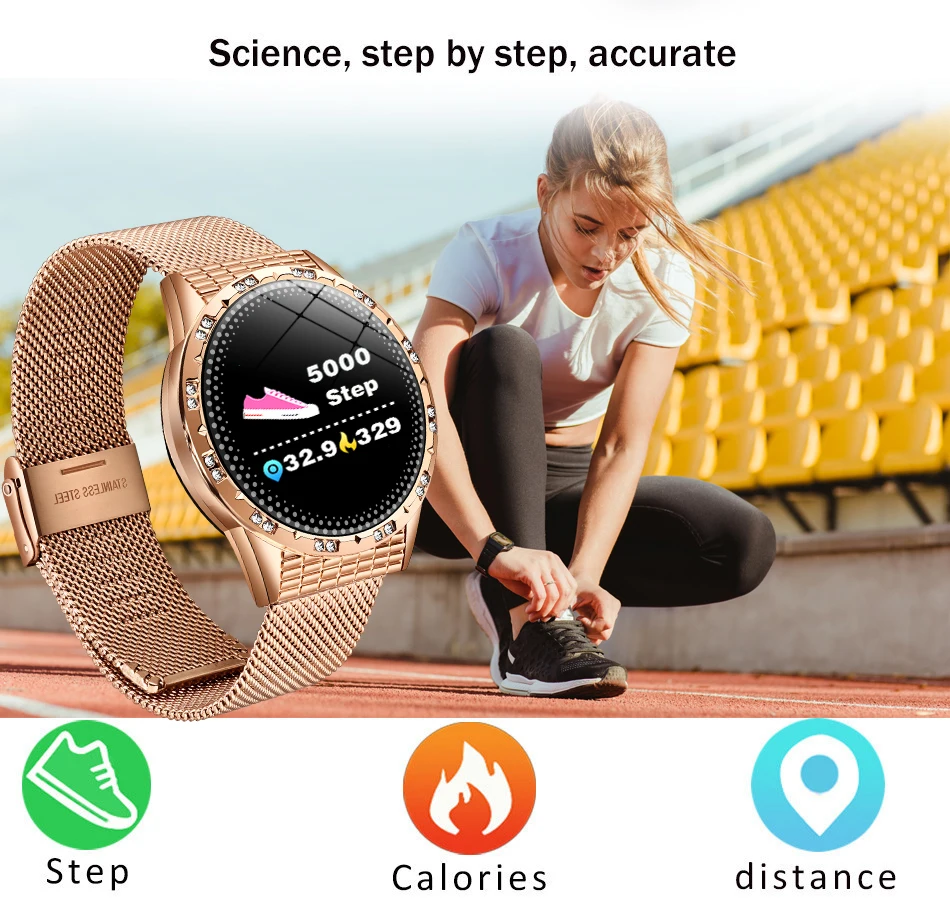 LIGE Новая мода smart watch женские мужские спортивные водонепроницаемые часы сна