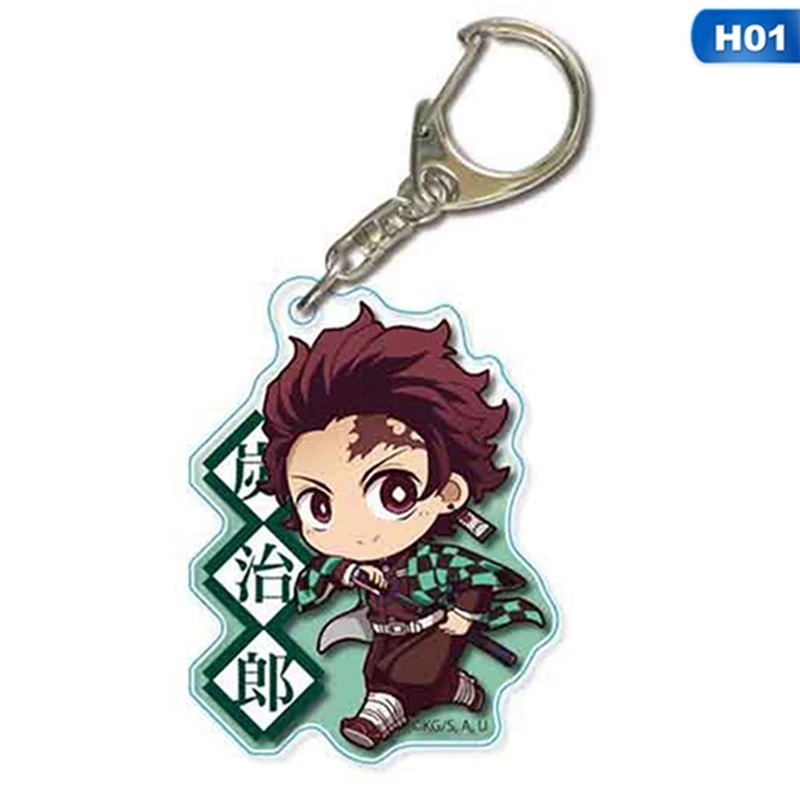 Anime Demon Slayer: Kimetsu no Yaiba Key Chains Keychain Cosplay Acrylic Pendant Keyring Gift For Friend | Украшения и аксессуары