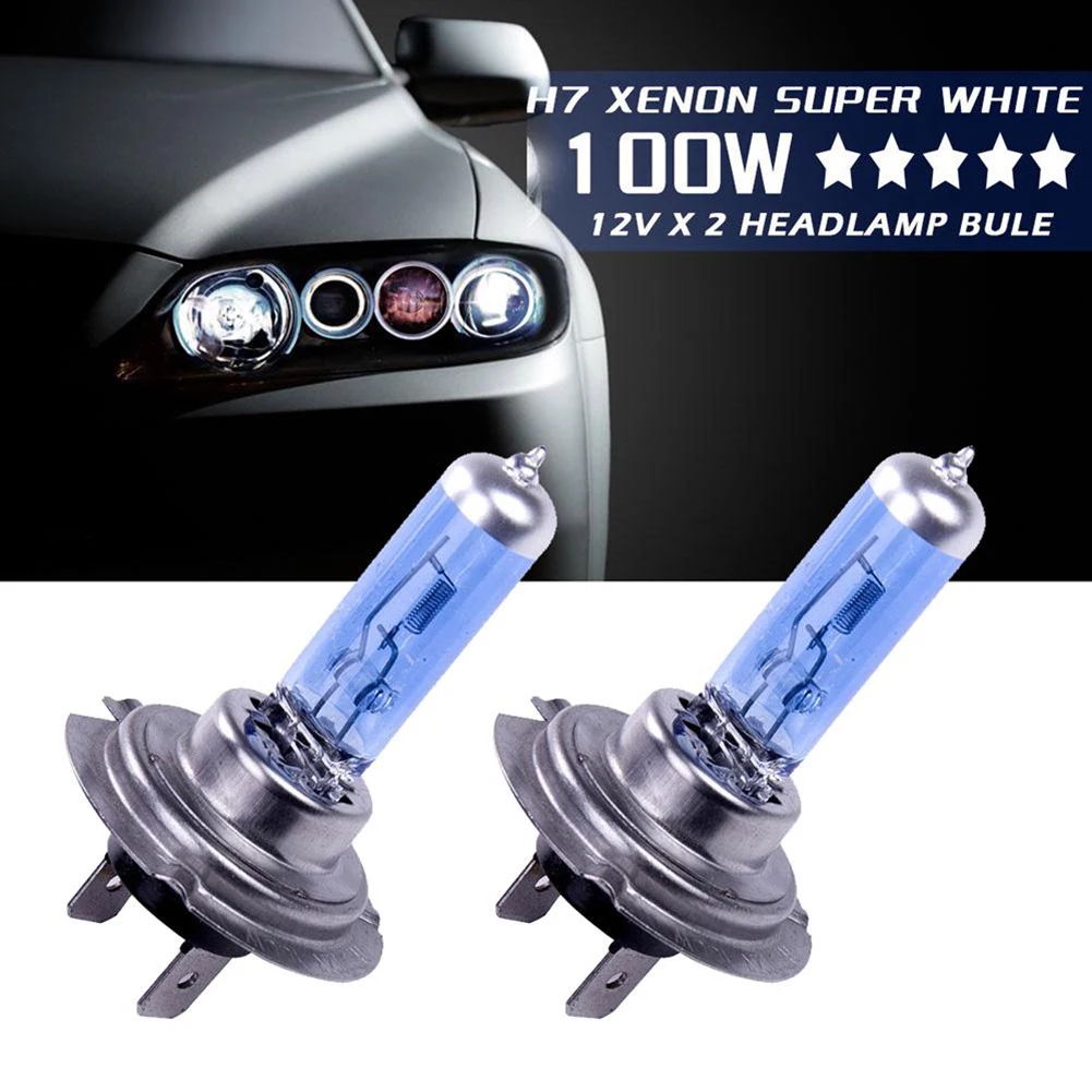 

FOR CAR 2pcs H7 PX26D WHITE 12V100W CAR halogen bulb for BMWE39E46E90E60 Car exterior decoration modification accessories