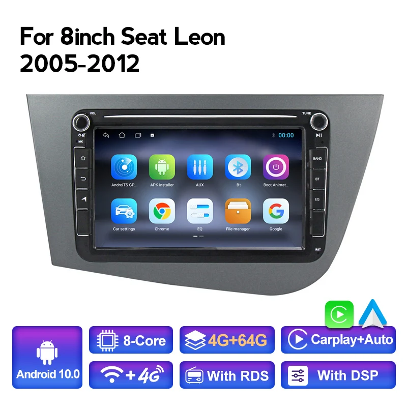 Автомагнитола 2 Din автомобильное радио автомобильный DVD-плеер для Seat Leon 2005 2006 2007 2008