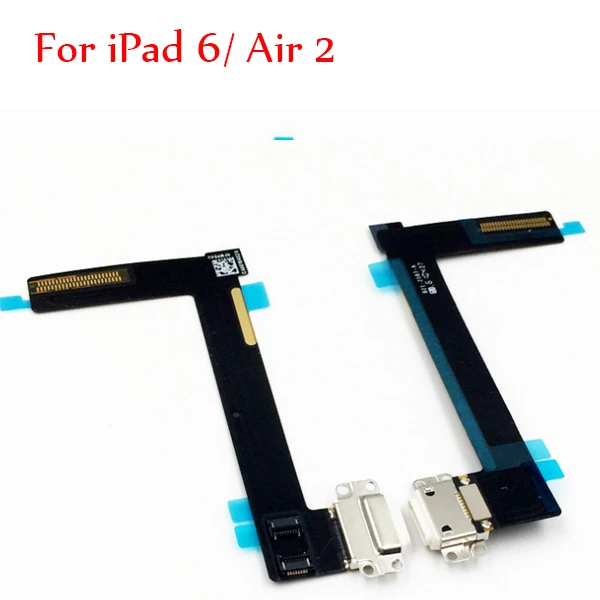 for ipad6 Air2 black Зарядный порт док-станция USB разъем гибкий кабель для iPad 2/3/4 5 Air 2 6 Mini 1 2 3 4 ленты запасные части-в мобильном телефоне - Цвет: for ipad6 Air2 black