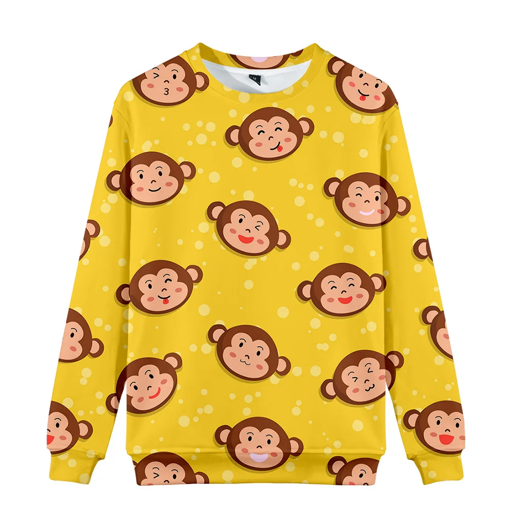 

Fashion Design Monkey 3D Hoodies Sweatshirts Fashion Men/Women Capless Sweatshirt Mens Long Sleeve Unisex 3D Print Loose Hoodie