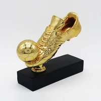 new 29cm high football soccer award trophy gold plated champions award shoe boot league souvenir cup gift