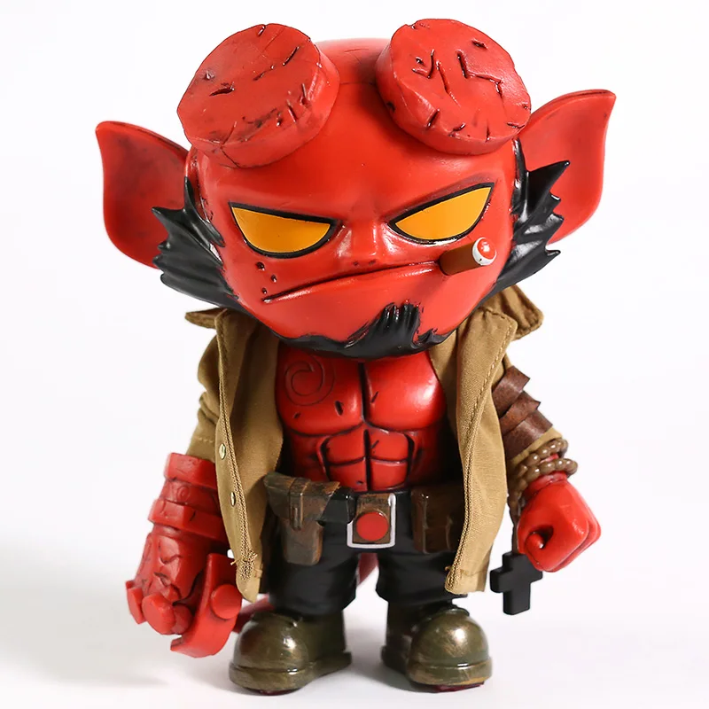 

Hellboy Q Version PVC Action Figure Collectible Model Toy Desktop Doll 17cm
