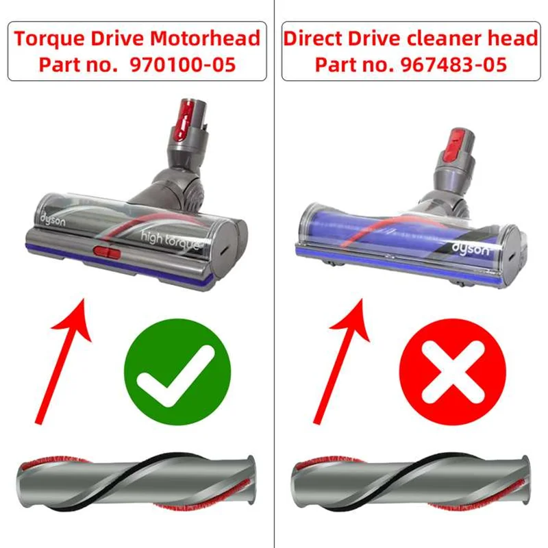 Щетка с высоким крутящим моментом для Dyson V11 углеродное волокно ролик