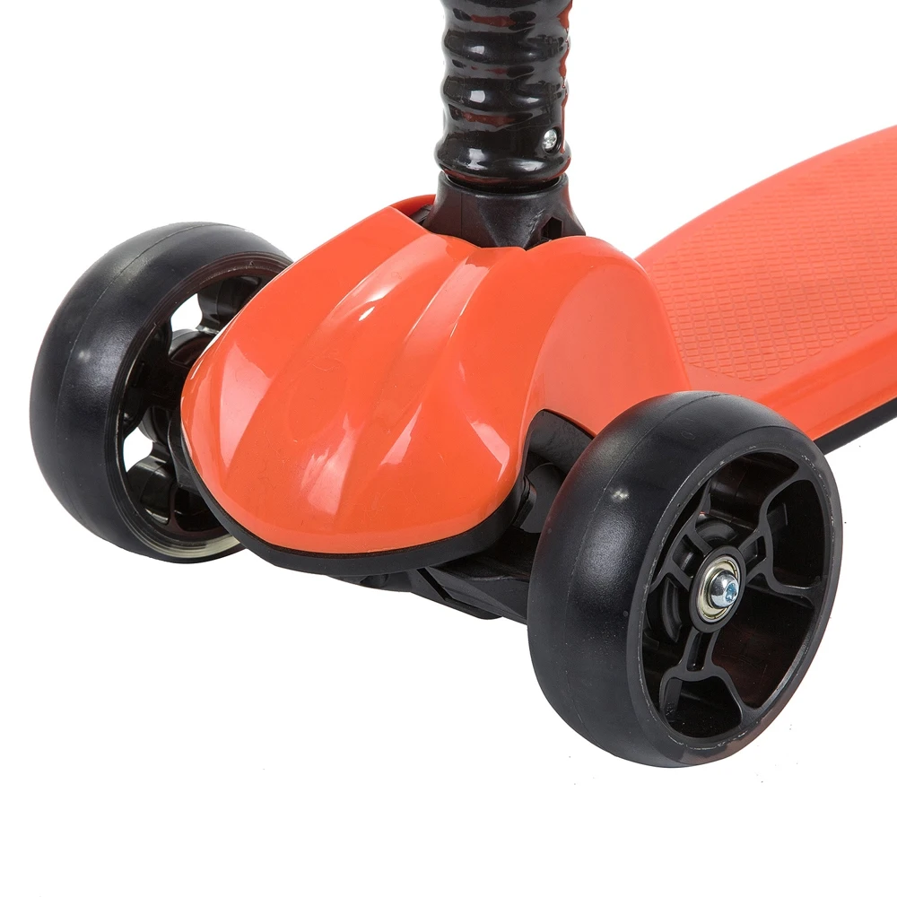 Самокат кикборд &quotNovatrack RainBow&quot подростковый складной (оранжевый)|Самокаты| |