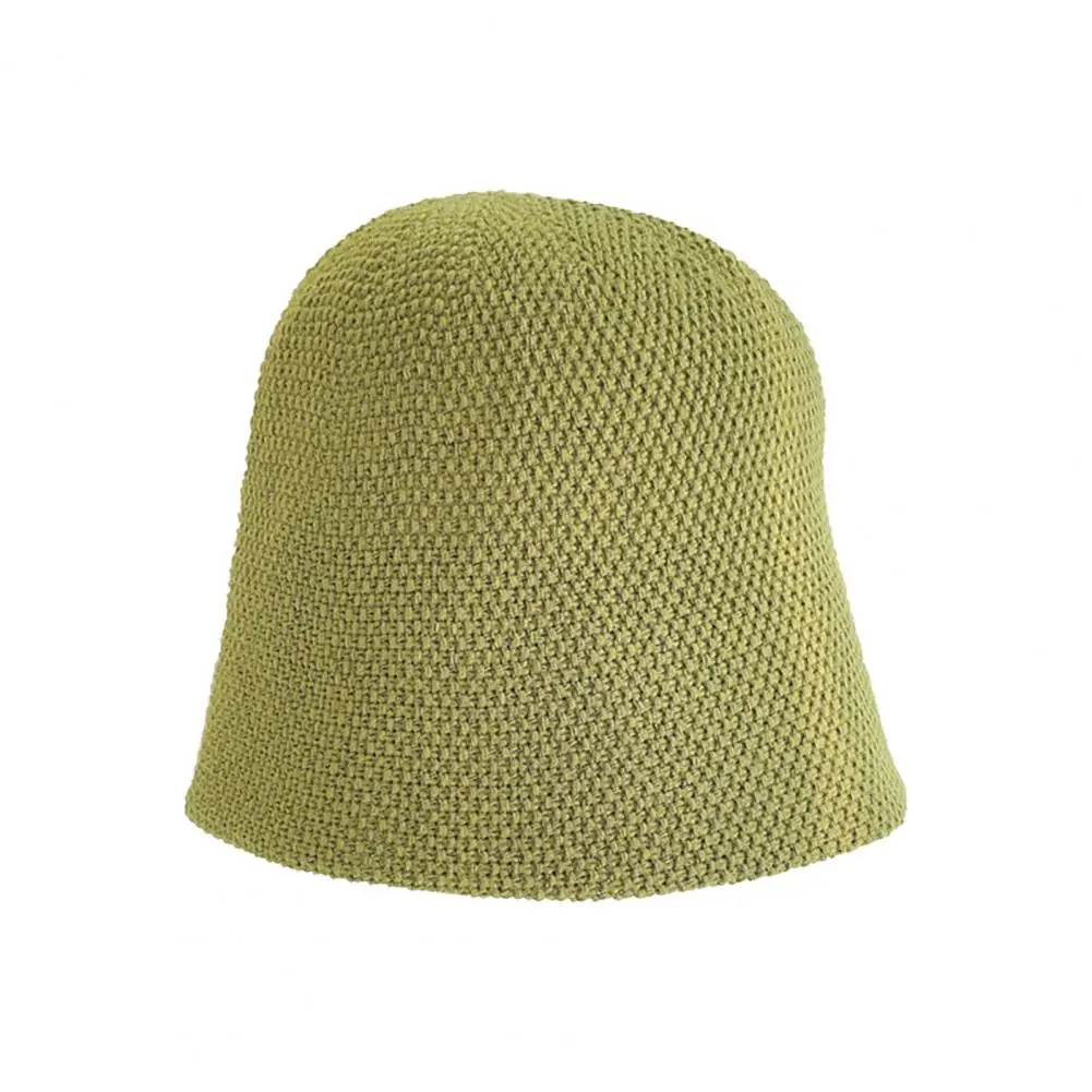 

Fisherman Hat Breathable Hollow Out Cotton Portable Bucket Cap for Women