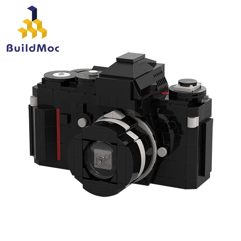 Buildmoc legoins маленький креативный строительный блок зеркальная камера фото сборка