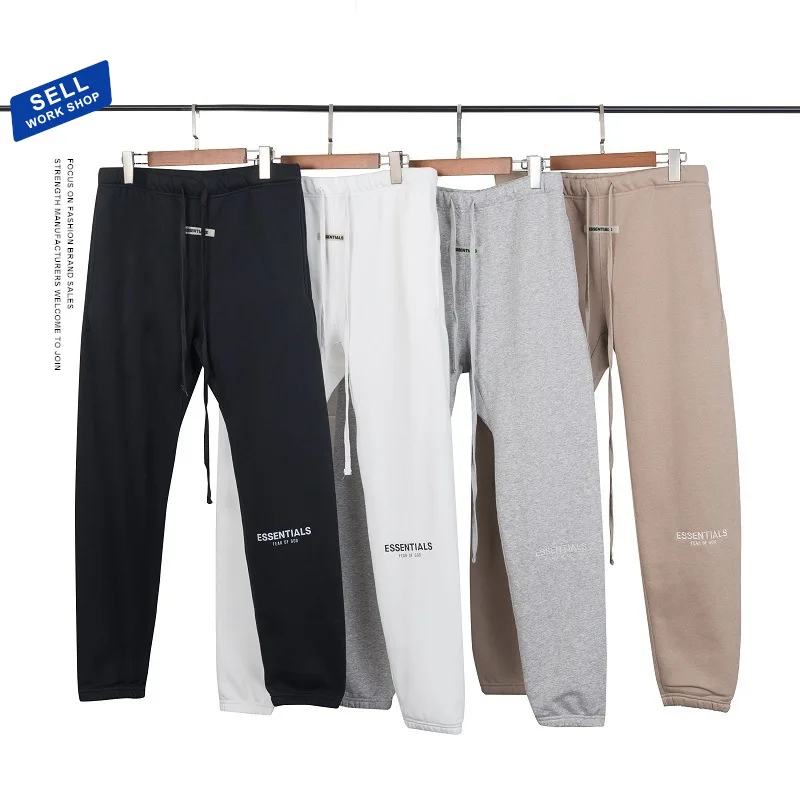 

2020 Best Quality Fog Essentials Logo Printed Women Men Jogger Pants Sweatpants Hiphop Streetwear Loose Fit Men Casual Pants
