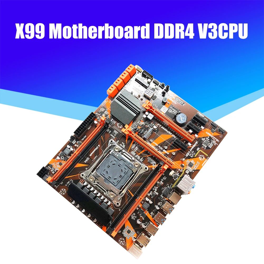 

X99 ATX Motherboard 4 DDR4 PCI Express 16X LGA 2011-3 12 Ports USB 64GB SATA III PC Computer Mainboard
