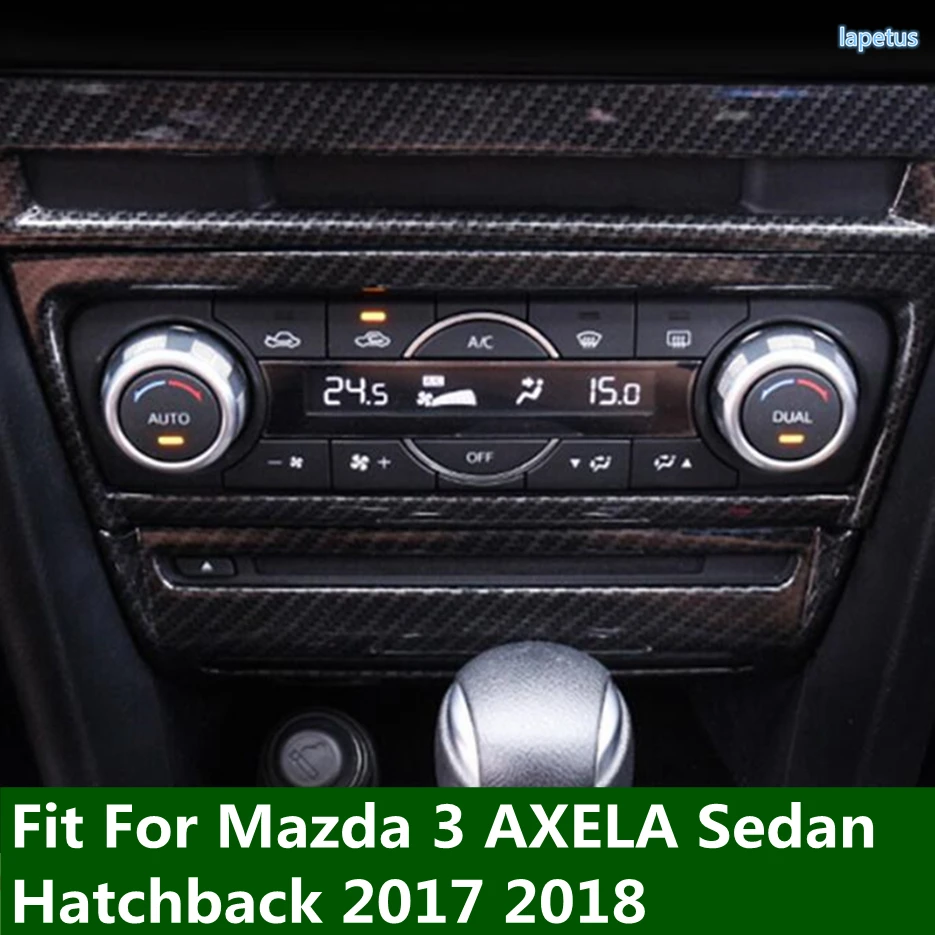 

Lapetus For Mazda 3 AXELA Sedan Hatchback 2017 2018 ABS Air Conditioning Multimedia Frame CD Panel Decoration Frame Cover Trim