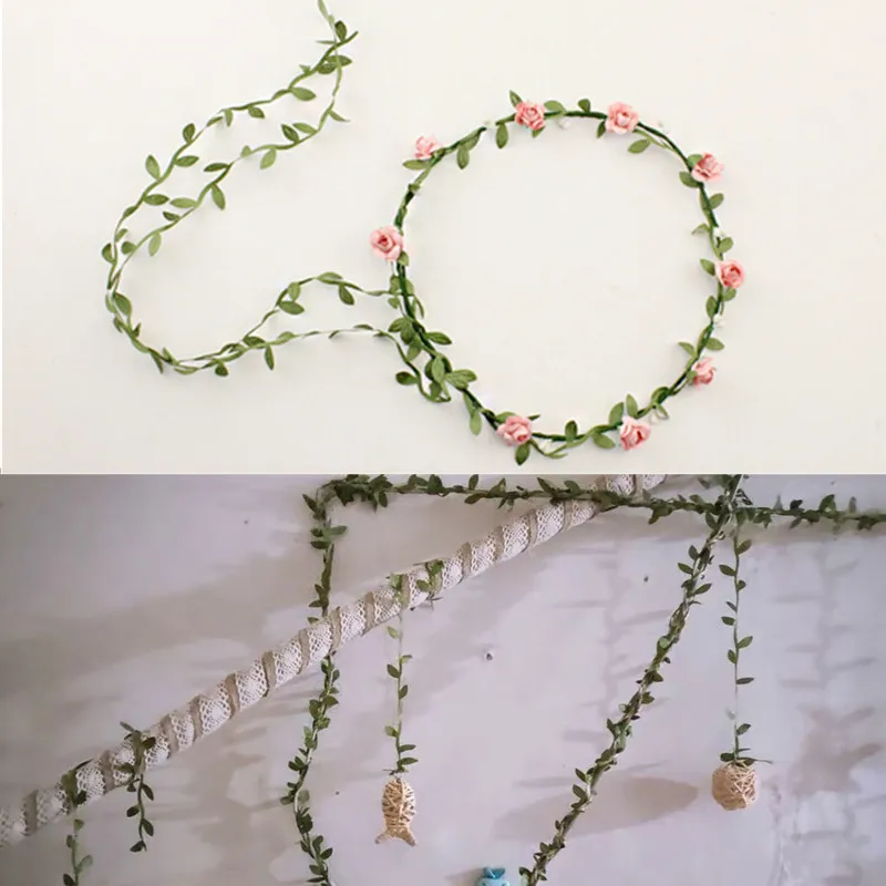 Искусственная лоза 10 ярдов гирлянда из листьев сделай сам греческая дикая