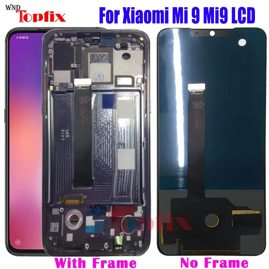 TFT для xiaomi mi 9 lcd дисплей кодирующий преобразователь сенсорного экрана в сборе для mi 9 lcd mi 9 lcd дисплей xiaomi mi 9 screen Repla
