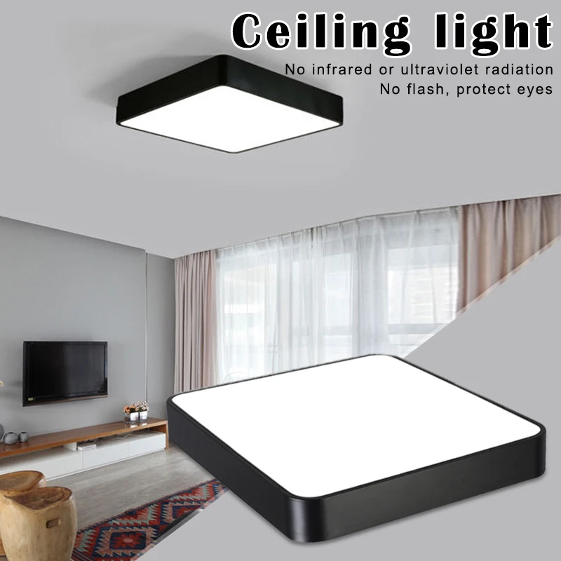 

New Modern LED Ceiling Lamp 18W Square 30x30cm Energy Saving for Home Bedroom Living Room NE