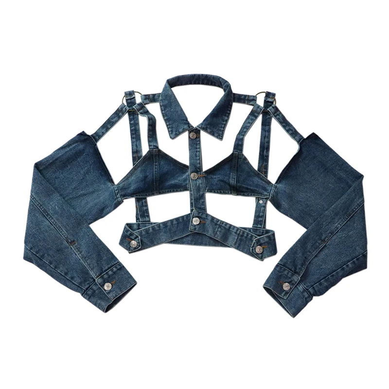 Европейские товары Новинка осени 2019 индивидуальная короткая джинсовая куртка с