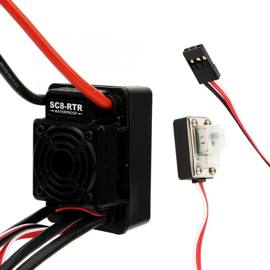Водонепроницаемый бесщеточный двигатель SC8 120A контроллер скорости ESC встроенный
