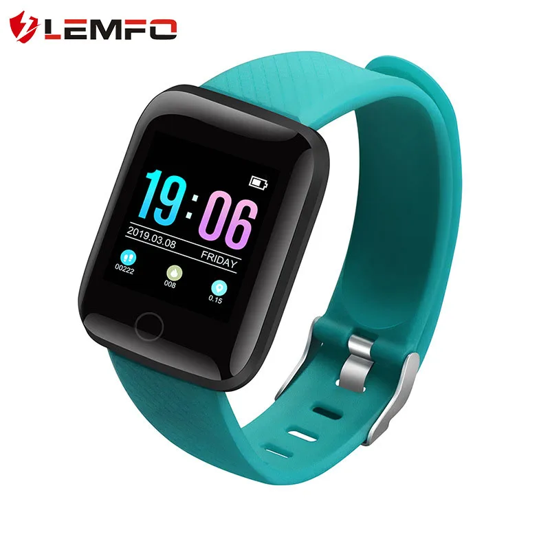 Blue LEMFO D13 1," Bluetooth Смарт-часы для мужчин для Apple Watch пульсометр кровяное давление фитнес-трекер IP67 съемный смарт-браслет - Цвет: Blue