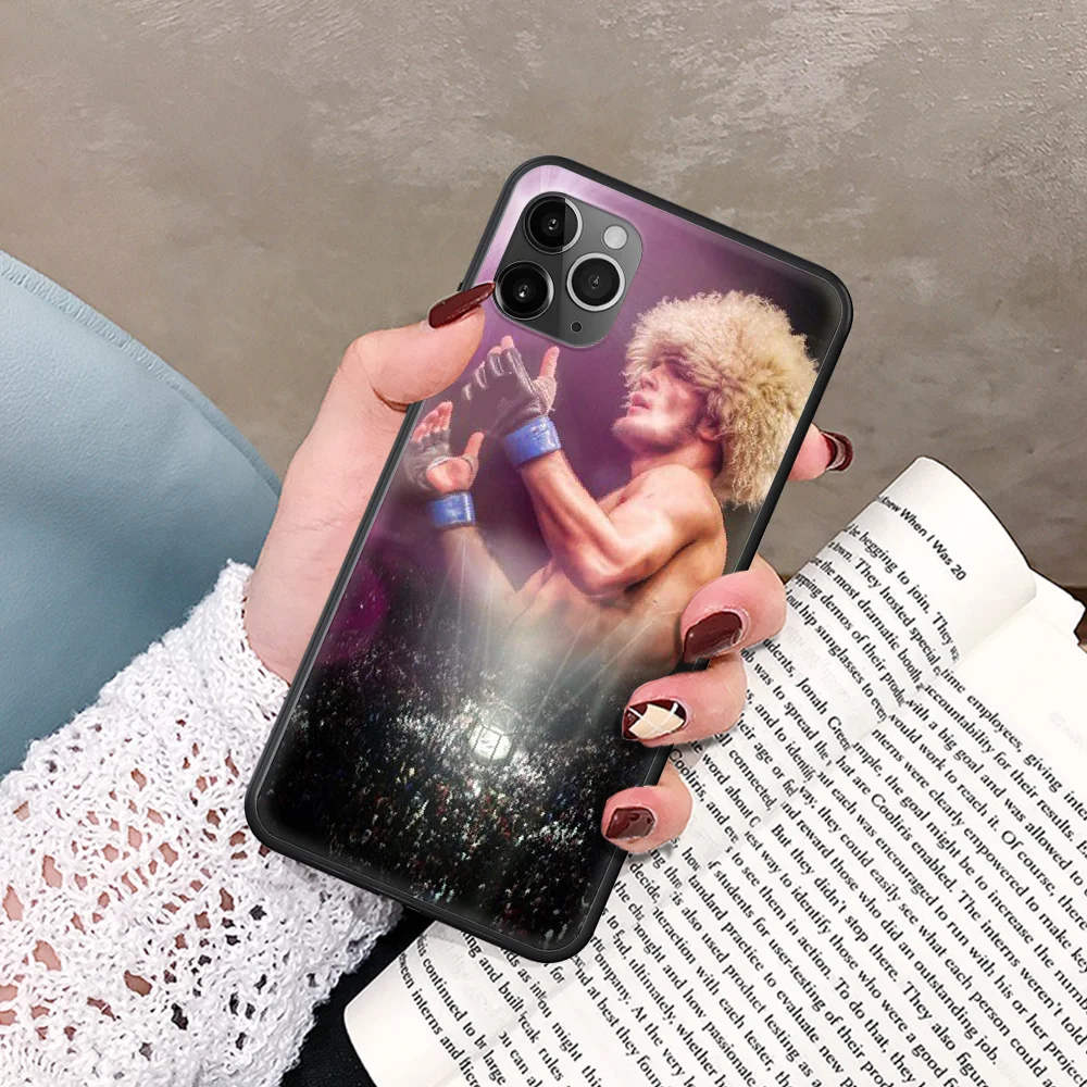 

nurmrgomedov ferguson Phone Case For IPhone 5 5S SE 5C 6 6S 7 8 Plus X XS XR 11 12 Mini Pro Max 2020 black Hoesjes Luxury