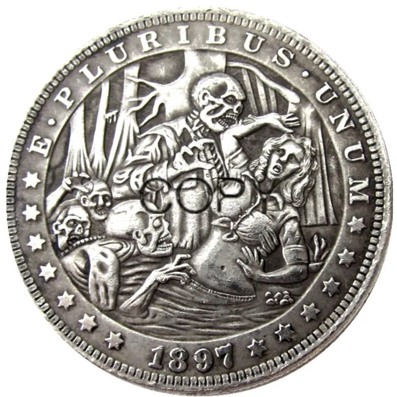 США Хобо 1897 Морган доллар посеребренные копии монет