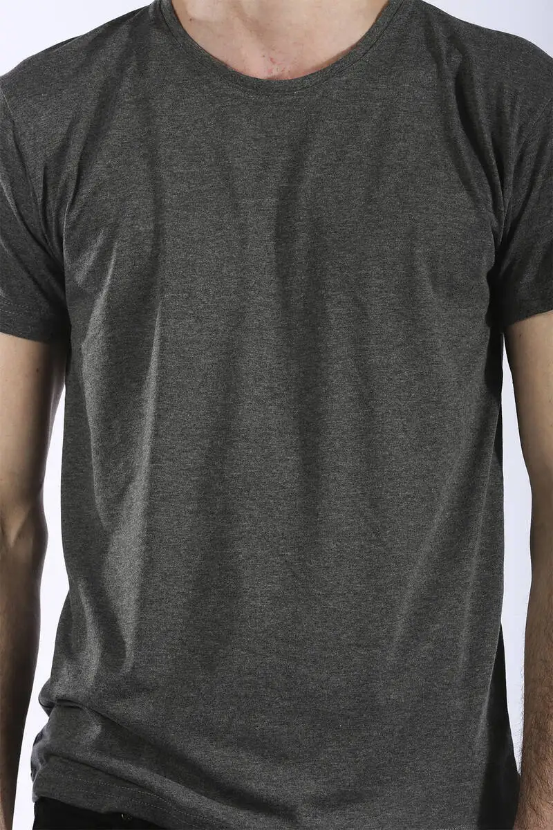 

Mens AnthraciteBasic Crew Neck T-shirt