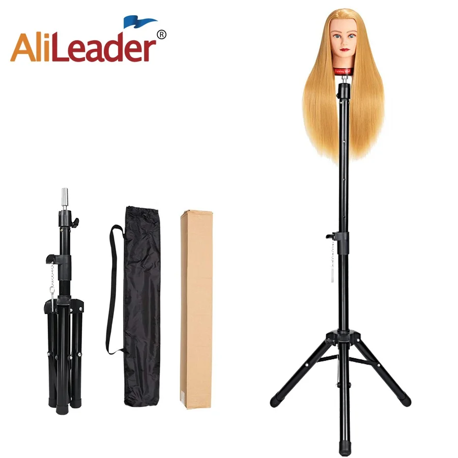

Высококачественная 50-дюймовая Регулируемая подставка для парика, штатив для изготовления парика, обучающая головка, Холщовый держатель дл...