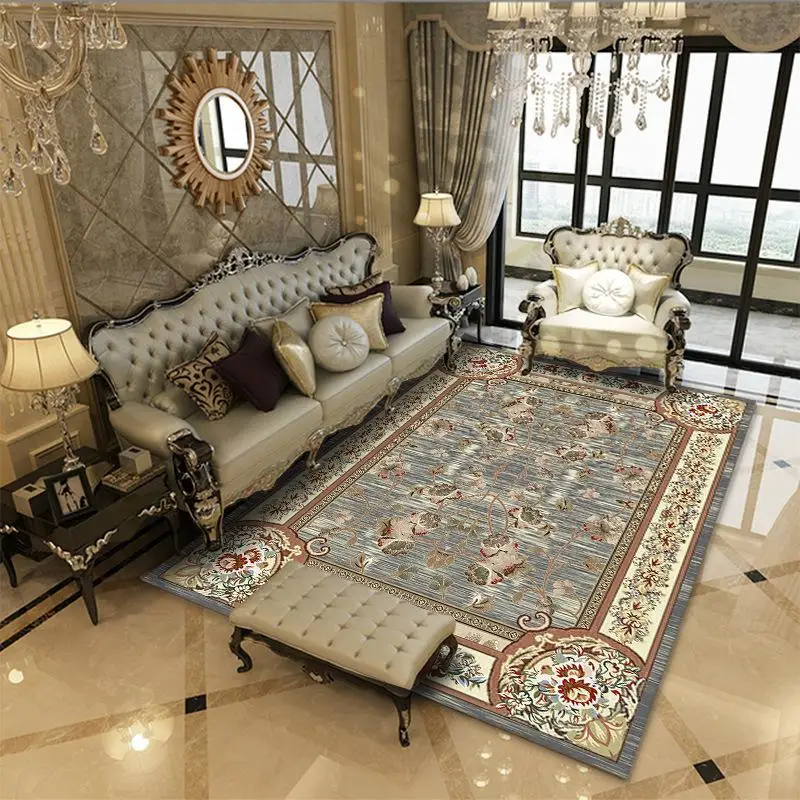 

Carpets Persian Vintage Carpet for Living Room Bedroom Mat Non-Slip Area Rugs Absorbent Boho Morocco Ethnic Retro Carpet 160x230