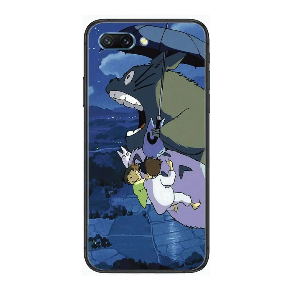 

Boutique Cute Totoro clear Phone Case For Huawei Honor 10 9 8 7 N Pro Lite A C RU Black Etui Coque Hoesjes comic fashion