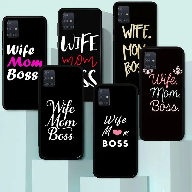

Wife best mom boss words Painted Phone Case for Huawei Y7 Y9 Y6 Y5 Y8 8S 8P nova 3 4 5 6 7 pro 2018 2019 4g 5g se Fundas cover