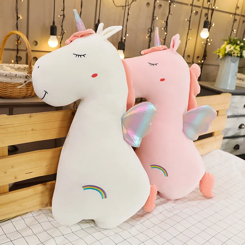 

Nordic Unicorn Plush Decorative Pillow Kids Unicorn Soft Decorative Stuffed Cushion Children Room Nursery Room Decoration