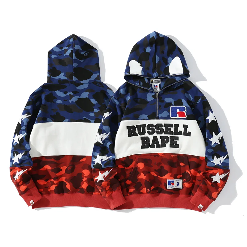 

Камуфляжный пуловер на молнии