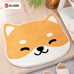 cartoon mat shiba inu non slip doormat cat mat floor mat doormats carpet bathroom carpet room pad floor mats tatami tapete rug free global shipping