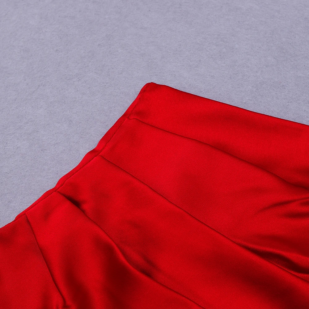 

Plus Size XL Women Winter Fashion Sexy One Shoulder Red Draped Bodycon Dress 2020 Elegant Bodycon Evening Elegant Party Dress