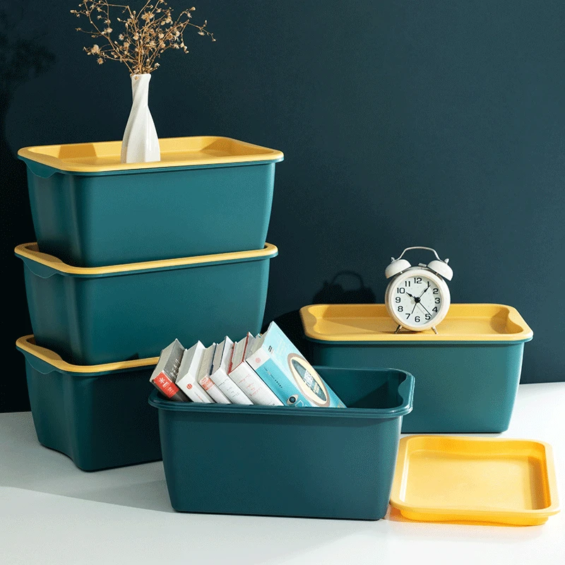 

Home Storage Boxes Closet Organizers Tools Waterproof Dust-proof Stackable Design Storage Container for Toys Clothes Sundries