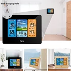 Цифровой будильник с календарем, барометром, прогнозом, метеостанцией, электронные часы, настольные часы, домашний декор