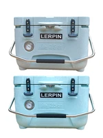 lerpin colorful 25qt rotomolded cooler portable outdoor mini refrigerator without electricity