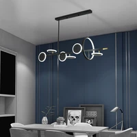 black pendant lamps home furniture decoration fashion minimalist led suitable for dining table study bathroom living room