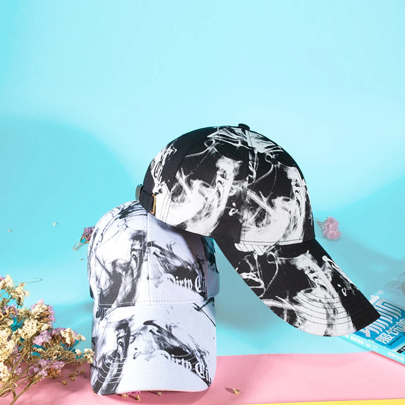 Унисекс уличные шляпы летняя дышащая бейсбольная кепка с галстуком краской